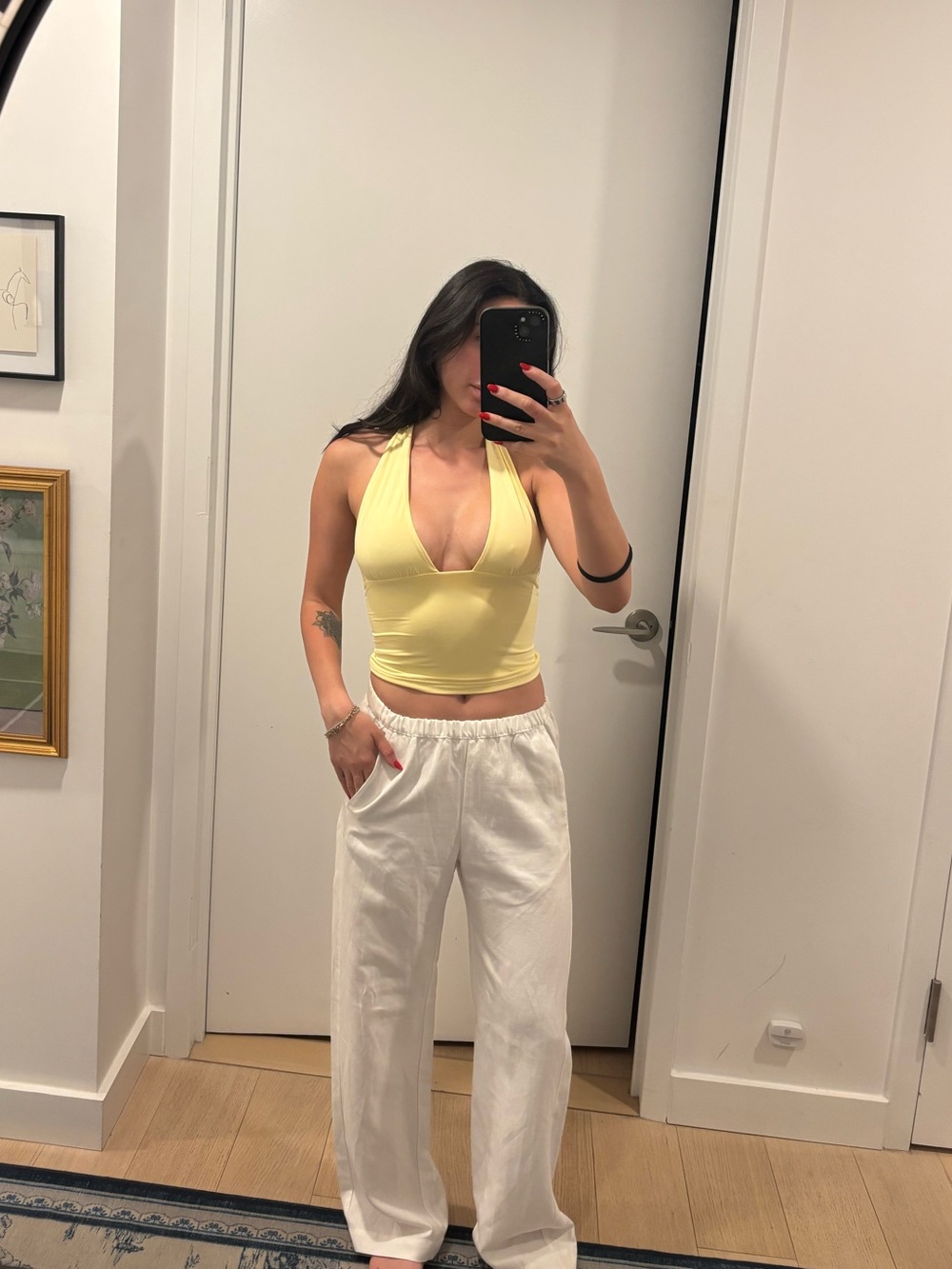 Butter Yellow Halter Top